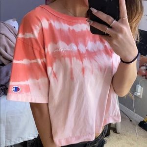 Tie dye champion shirt